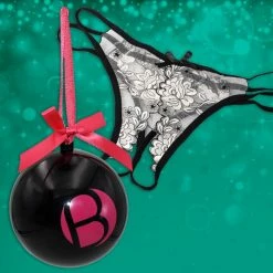 Deals 💯 Bondara 🔔 Christmas Bauble With Secret White Crotchless G-String 🎉