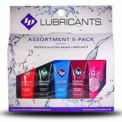 Budget π€© ID Lubricants Water-Based And Silicone Assorted Pack ? 5 X 12ml π